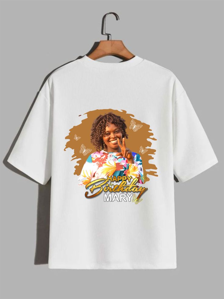 T-shirt anniversaire avec portrait