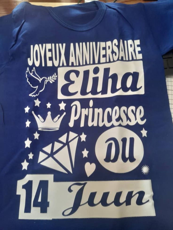 T-shirt anniversaire Eliha
